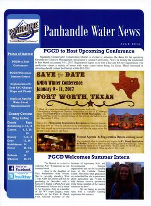 Primary view of object titled 'Panhandle Water News, July 2016'.