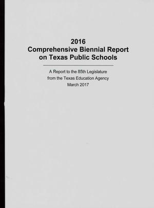 Comprehensive Biennial Report on Texas Public Schools