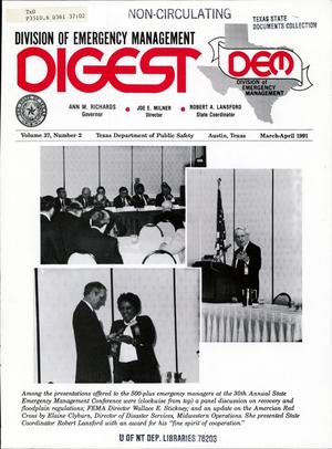 Primary view of object titled 'Division of Emergency Management Digest, Volume 37, Number 2, March-April 1991'.