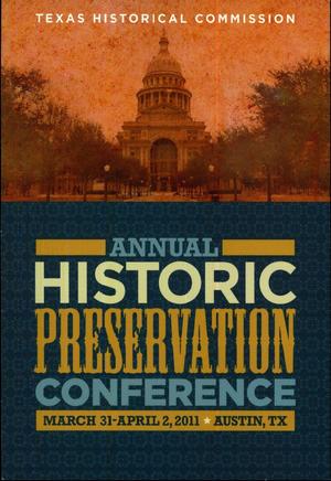 Primary view of object titled '[Announcement for Annual Historic Preservation Conference, 2011]'.