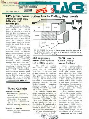 TACB Bulletin, Number 3, July 6, 1987