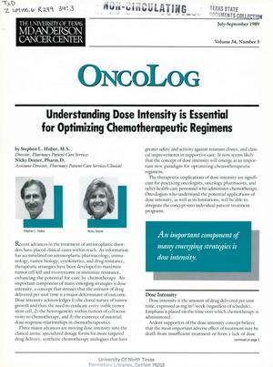 OncoLog, Volume 34, Number 3, July-September 1989