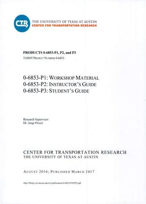 Primary view of object titled 'Workshop Material; Instructor's Guide; Student's Guide'.