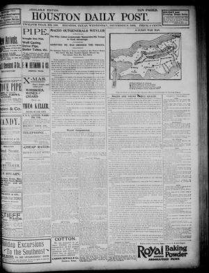 Primary view of object titled 'The Houston Daily Post (Houston, Tex.), Vol. TWELFTH YEAR, No. 249, Ed. 1, Wednesday, December 9, 1896'.