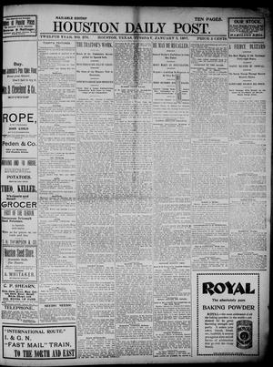 The Houston Daily Post (Houston, Tex.), Vol. TWELFTH YEAR, No. 276, Ed. 1, Tuesday, January 5, 1897