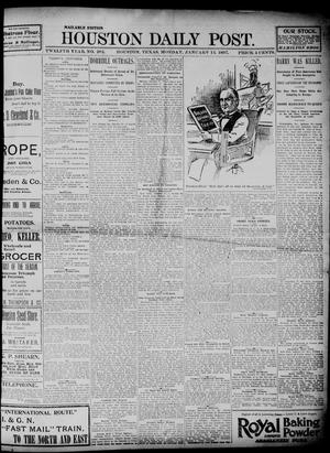 The Houston Daily Post (Houston, Tex.), Vol. TWELFTH YEAR, No. 282, Ed. 1, Monday, January 11, 1897