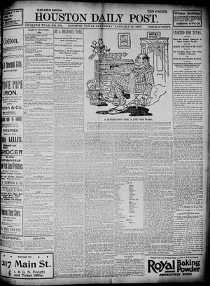The Houston Daily Post (Houston, Tex.), Vol. TWELFTH YEAR, No. 301, Ed. 1, Saturday, January 30, 1897