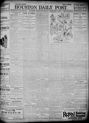 The Houston Daily Post (Houston, Tex.), Vol. TWELFTH YEAR, No. 306, Ed. 1, Thursday, February 4, 1897