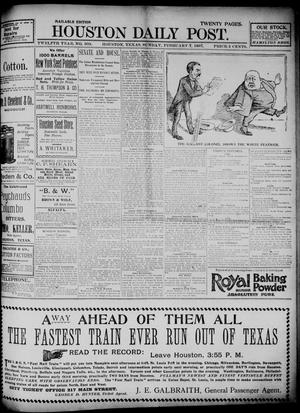 The Houston Daily Post (Houston, Tex.), Vol. TWELFTH YEAR, No. 309, Ed. 1, Sunday, February 7, 1897