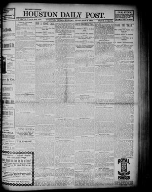 The Houston Daily Post (Houston, Tex.), Vol. TWELFTH YEAR, No. 310, Ed. 1, Monday, February 8, 1897