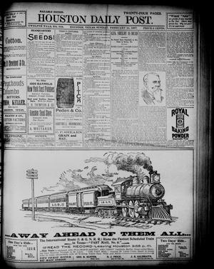 The Houston Daily Post (Houston, Tex.), Vol. TWELFTH YEAR, No. 316, Ed. 1, Sunday, February 14, 1897