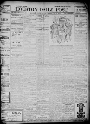 The Houston Daily Post (Houston, Tex.), Vol. TWELFTH YEAR, No. 330, Ed. 1, Sunday, February 28, 1897