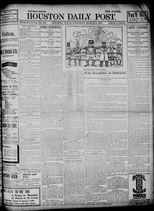 The Houston Daily Post (Houston, Tex.), Vol. TWELFTH YEAR, No. 336, Ed. 1, Saturday, March 6, 1897