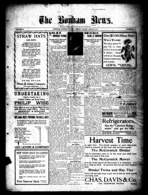 Primary view of object titled 'The Bonham News. (Bonham, Tex.), Vol. 47, No. 11, Ed. 1 Friday, May 31, 1912'.