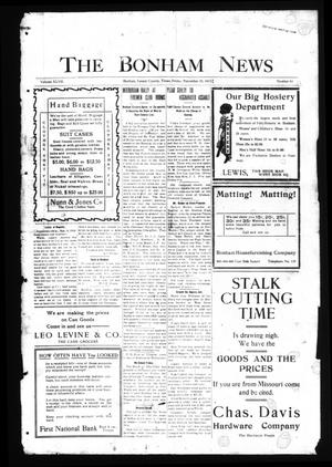 The Bonham News. (Bonham, Tex.), Vol. 47, No. 63, Ed. 1 Friday, November 29, 1912