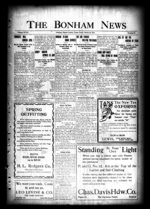 The Bonham News (Bonham, Tex.), Vol. 47, No. 97, Ed. 1 Friday, March 28, 1913