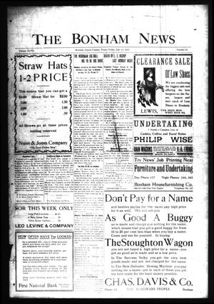 Primary view of object titled 'The Bonham News. (Bonham, Tex.), Vol. 47, No. 23, Ed. 1 Friday, July 12, 1912'.