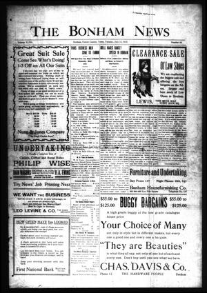 Primary view of object titled 'The Bonham News. (Bonham, Tex.), Vol. 47, No. 26, Ed. 1 Tuesday, July 23, 1912'.