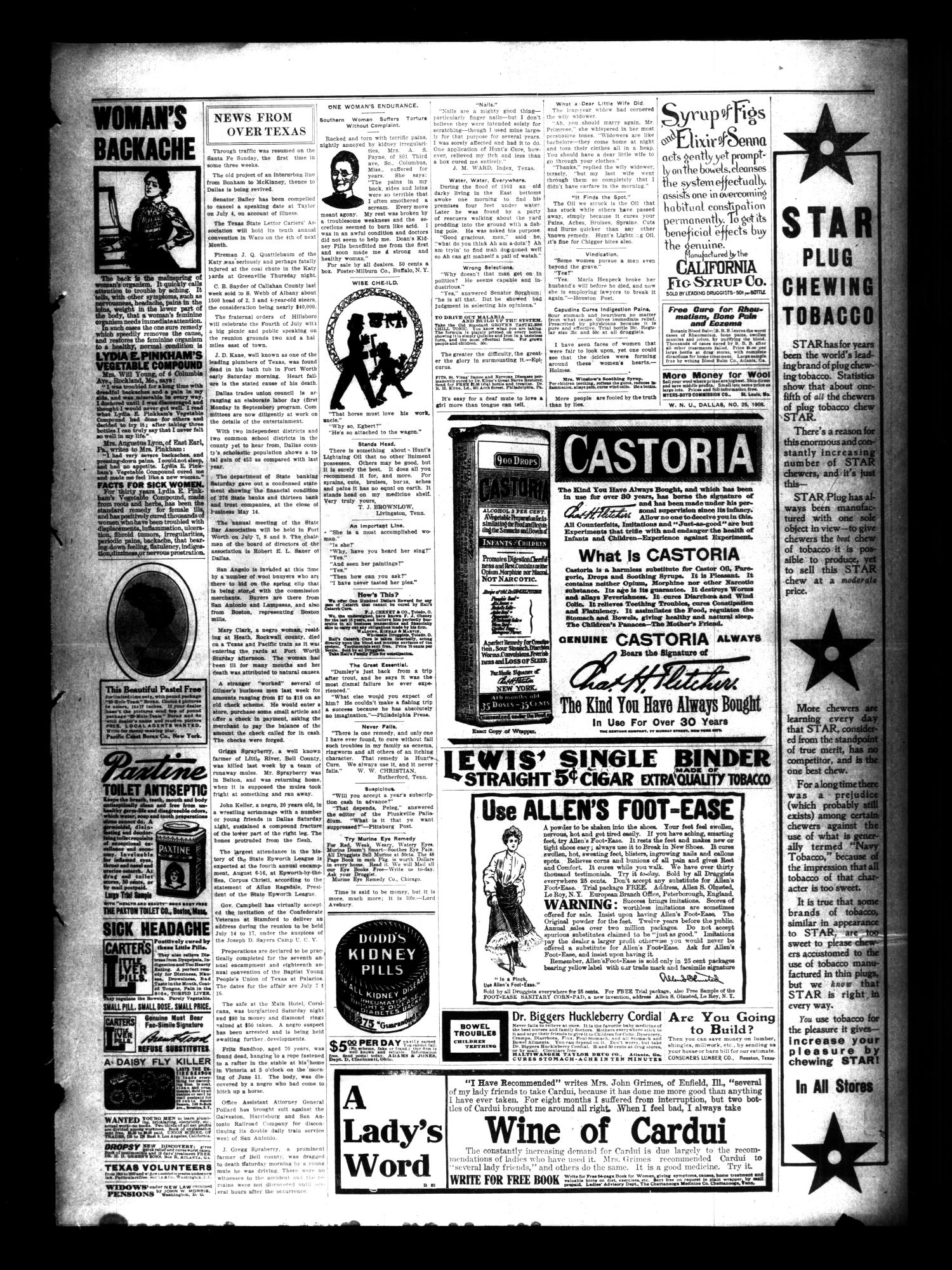 The Savoy Star. (Savoy, Tex.), Vol. 7, No. 12, Ed. 1 Friday, June 19, 1908
                                                
                                                    [Sequence #]: 3 of 4
                                                
