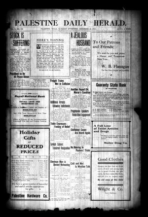Palestine Daily Herald. (Palestine, Tex), Vol. 10, No. 118, Ed. 1 Saturday, December 30, 1911