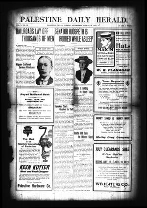 Palestine Daily Herald. (Palestine, Tex), Vol. 10, No. 15, Ed. 1 Tuesday, August 29, 1911