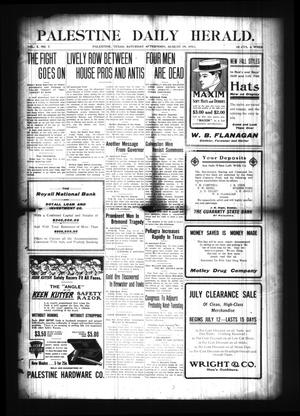 Palestine Daily Herald. (Palestine, Tex), Vol. 10, No. 7, Ed. 1 Saturday, August 19, 1911