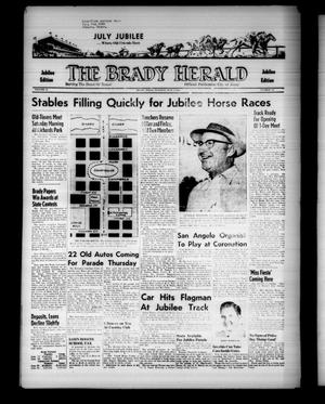Primary view of object titled 'The Brady Herald (Brady, Tex.), Vol. 14, No. 41, Ed. 1 Tuesday, July 2, 1957'.