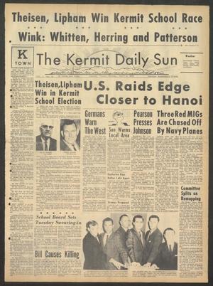 Primary view of object titled 'The Kermit Daily Sun (Kermit, Tex.), Vol. [2], No. 111, Ed. 1 Sunday, April 4, 1965'.