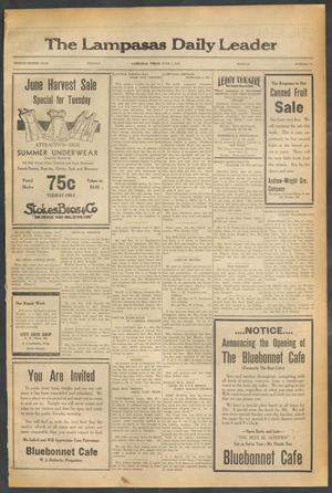 The Lampasas Daily Leader (Lampasas, Tex.), Vol. 28, No. 74, Ed. 1 Monday, June 1, 1931
