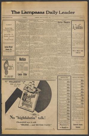The Lampasas Daily Leader (Lampasas, Tex.), Vol. 27, No. 231, Ed. 1 Thursday, December 4, 1930