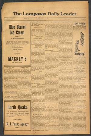 The Lampasas Daily Leader (Lampasas, Tex.), Vol. 28, No. 145, Ed. 1 Saturday, August 22, 1931