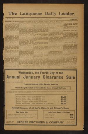 The Lampasas Daily Leader. (Lampasas, Tex.), Vol. 12, No. 264, Ed. 1 Tuesday, January 11, 1916