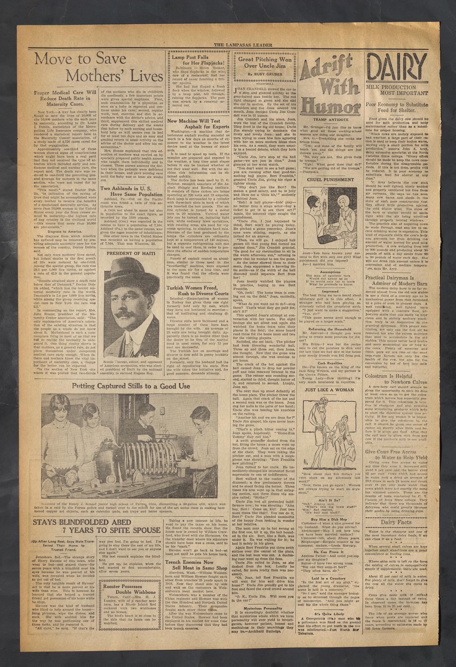 The Lampasas Daily Leader (Lampasas, Tex.), Vol. 27, No. 287, Ed. 1 Monday, February 9, 1931
                                                
                                                    [Sequence #]: 2 of 4
                                                