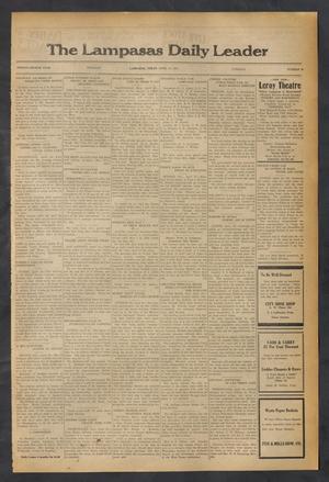 Primary view of object titled 'The Lampasas Daily Leader (Lampasas, Tex.), Vol. 28, No. 33, Ed. 1 Tuesday, April 14, 1931'.