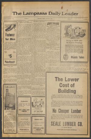 The Lampasas Daily Leader (Lampasas, Tex.), Vol. 27, No. 141, Ed. 1 Tuesday, August 19, 1930