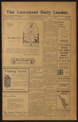 The Lampasas Daily Leader. (Lampasas, Tex.), Vol. 13, No. 7, Ed. 1 Tuesday, March 14, 1916
