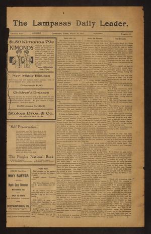 The Lampasas Daily Leader. (Lampasas, Tex.), Vol. 12, No. 15, Ed. 1 Wednesday, March 24, 1915