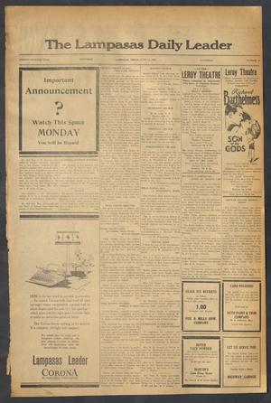 The Lampasas Daily Leader (Lampasas, Tex.), Vol. 27, No. 86, Ed. 1 Saturday, June 14, 1930
