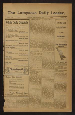 The Lampasas Daily Leader. (Lampasas, Tex.), Vol. 12, No. 273, Ed. 1 Friday, January 21, 1916