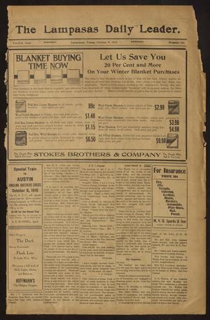 The Lampasas Daily Leader. (Lampasas, Tex.), Vol. 12, No. 183, Ed. 1 Wednesday, October 6, 1915