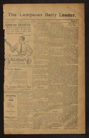 The Lampasas Daily Leader. (Lampasas, Tex.), Vol. 11, No. 274, Ed. 1 Monday, January 25, 1915