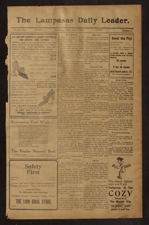 The Lampasas Daily Leader. (Lampasas, Tex.), Vol. 12, No. 34, Ed. 1 Thursday, April 15, 1915