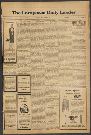 The Lampasas Daily Leader (Lampasas, Tex.), Vol. 27, No. 14, Ed. 1 Saturday, March 22, 1930