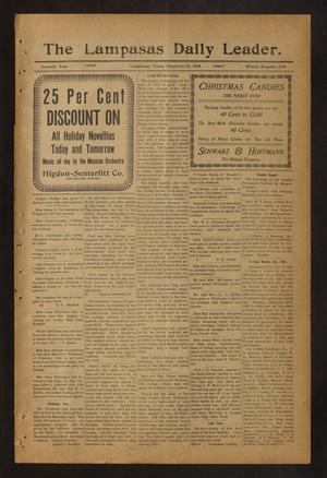 The Lampasas Daily Leader. (Lampasas, Tex.), Vol. 7, No. 2108, Ed. 1 Friday, December 23, 1910