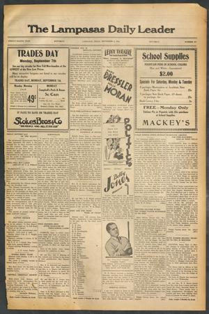 The Lampasas Daily Leader (Lampasas, Tex.), Vol. 28, No. 157, Ed. 1 Saturday, September 5, 1931