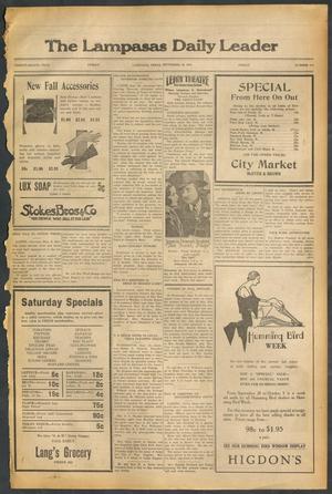 The Lampasas Daily Leader (Lampasas, Tex.), Vol. 28, No. 174, Ed. 1 Friday, September 25, 1931