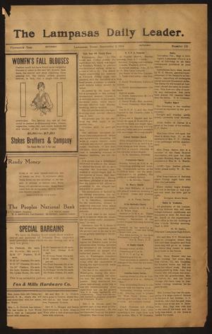 The Lampasas Daily Leader. (Lampasas, Tex.), Vol. 13, No. 155, Ed. 1 Saturday, September 2, 1916