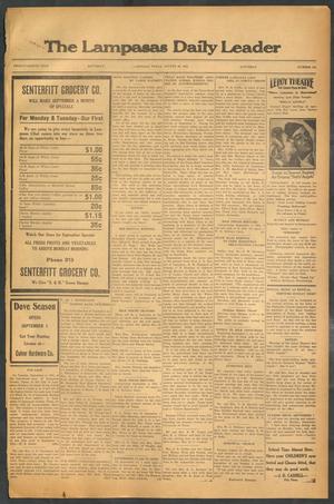 The Lampasas Daily Leader (Lampasas, Tex.), Vol. 28, No. 151, Ed. 1 Saturday, August 29, 1931