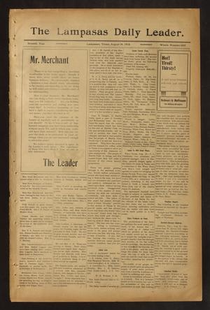 The Lampasas Daily Leader. (Lampasas, Tex.), Vol. 7, No. 2005, Ed. 1 Wednesday, August 24, 1910