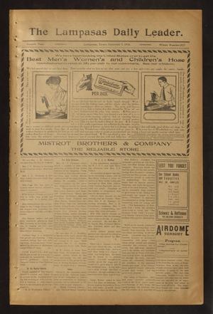The Lampasas Daily Leader. (Lampasas, Tex.), Vol. 7, No. 2017, Ed. 1 Wednesday, September 7, 1910